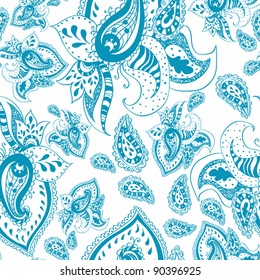 seamless paisley pattern Fashionable modern wallpaper or textile  Paisley Floral Design