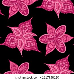 Seamless Paisley Pattern. Feminine Asian Rapport.