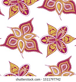 Seamless Paisley Pattern. Feminine Orient