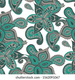 Seamless Paisley Pattern. Feminine Orient