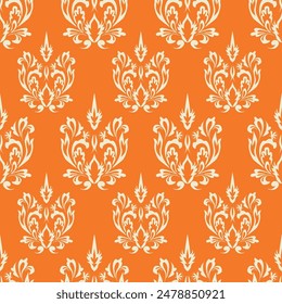 Patrón Paisley sin costuras en estilo batik indio. Ilustración vectorial floral