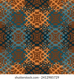 Seamless Paisley pattern in indian style. Floral vector illustration Decorative ornament in retro vintage design style. 