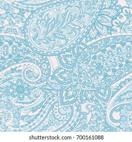 Seamless Paisley Pattern Indian Style Floral Stock Vector (Royalty Free ...