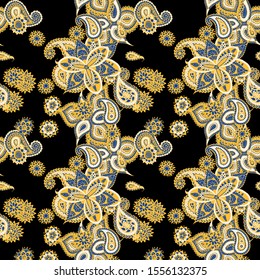 Seamless Paisley Pattern. New Indian Rapport. for