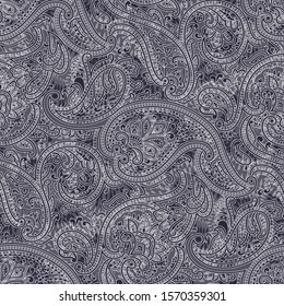 seamless paisley pattern on background