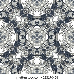 Seamless paisley pattern. Ornamental background for wallpaper, wrapping, package, textile, fabric, cards, web