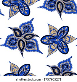 Seamless Paisley Pattern. Retro Philippine