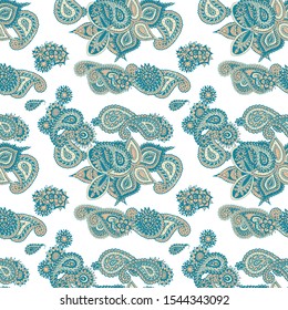Seamless Paisley Pattern. Retro Turkish Rapport.