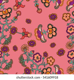 Seamless paisley pattern for textiles