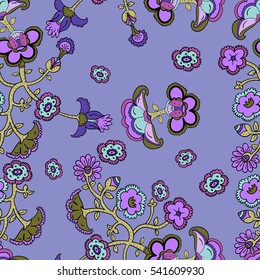 Seamless paisley pattern for textiles
