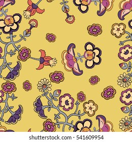 Seamless paisley pattern for textiles