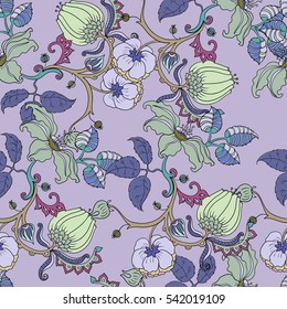 Seamless paisley pattern for textiles