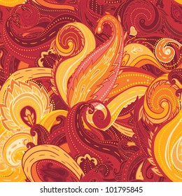 Seamless paisley pattern, trendy modern wallpaper or textile background