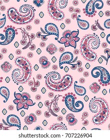 Seamless Paisley Pattern in Vector