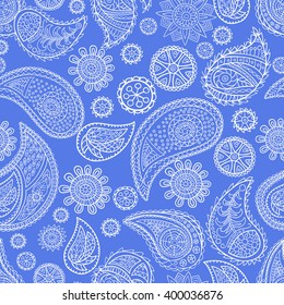 
Seamless paisley pattern. Vector graphics.