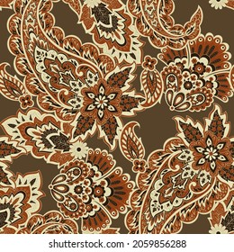 patrón paisley impecable. Ornamento vectorial indio floral.