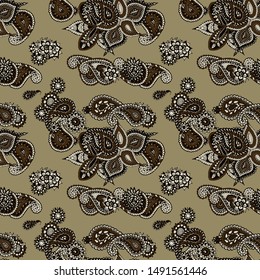 Seamless Paisley Pattern. Vintage Asian Rapport.