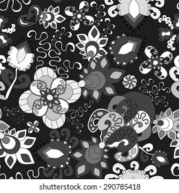 seamless paisley pattern.orient design. vector illustration