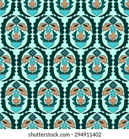 seamless paisley pattern.orient or russia design. vector illustration