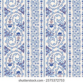 seamless paisley striped pattern with trend colors on black  for bed linen ,textiles, fabrics, greeting cards and scrapbooking,shawl