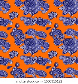 Seamless Paisley Texture. Feminine Philippine