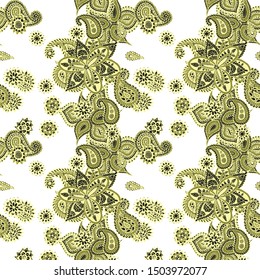 Seamless Paisley Texture. Modern Turkish Rapport.