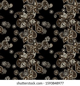 Seamless Paisley Texture. Modern Turkish Rapport.