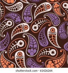 Seamless paisley texture  for your design.