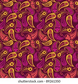 Seamless paisley texture for your design.