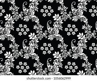 Seamless paisley vector wallpaper