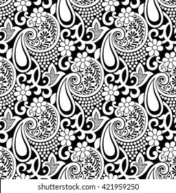 Seamless paisley wallpaper Pattern