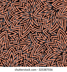 Seamless Palm Fronds Inspired Surface Design Background Pattern