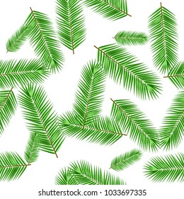 Seamless palm tree pattern. Abstract nature background. Stock vector.