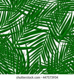 Seamless palm tree pattern. Abstract nature background. Stock vector.