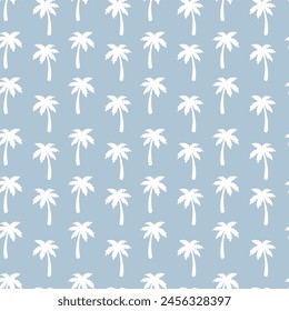 Seamless Palm tree pattern tropical design coastal design palm repeat pattern vector file