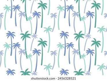 Seamless Palm tree pattern tropical design coastal design palm repeat pattern vector file