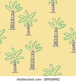 seamless Palm trees pattern 