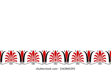 Seamless palmetto pattern background illustration
