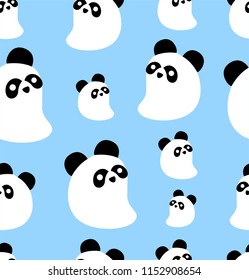 Seamless panda pattern