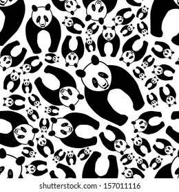 seamless panda pattern