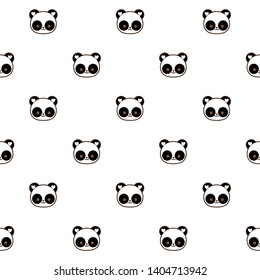 Seamless panda pattern. panda background.