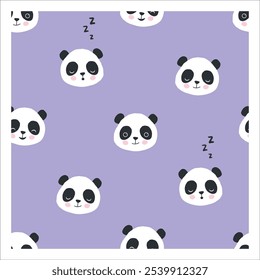 nahtlose Panda-Muster Abstrakter nahtloser Hintergrund