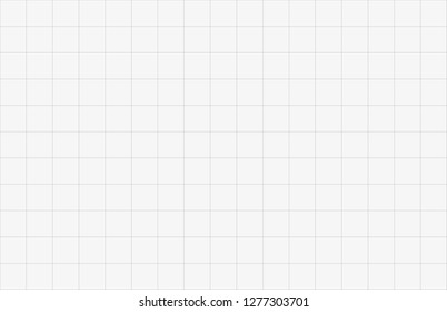 Seamless paper grid texture. Grid on white background. Square checkered background. Vector illustration