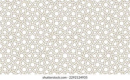 Seamless paper pattern in authentic arabian style. Vector illustration