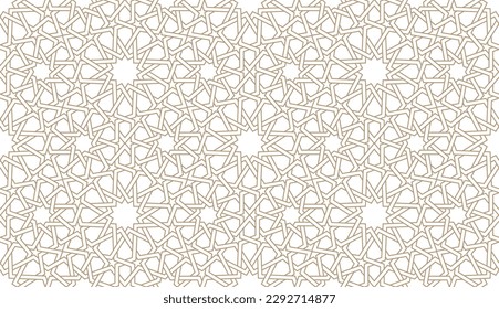 Seamless paper pattern in authentic arabian style. Vector illustration