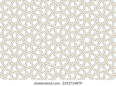 Seamless paper pattern in authentic arabian style. Vector illustration