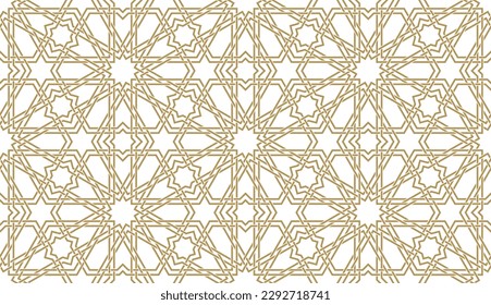Seamless paper pattern in authentic arabian style. Vector illustration