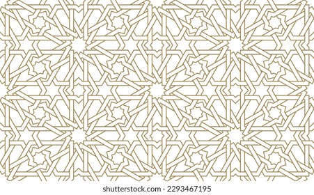 Seamless paper pattern in authentic arabian style. Vector illustration
