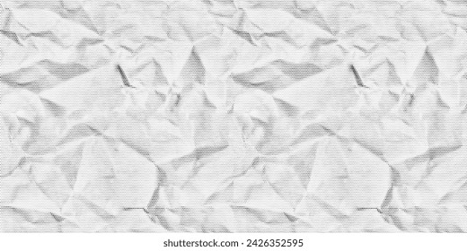 Seamless paper pattern in retro collage style. Paper with a halftone or grain effect. Vector Texture of crumpled paper.