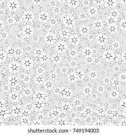 Seamless Paper Snowflake Background